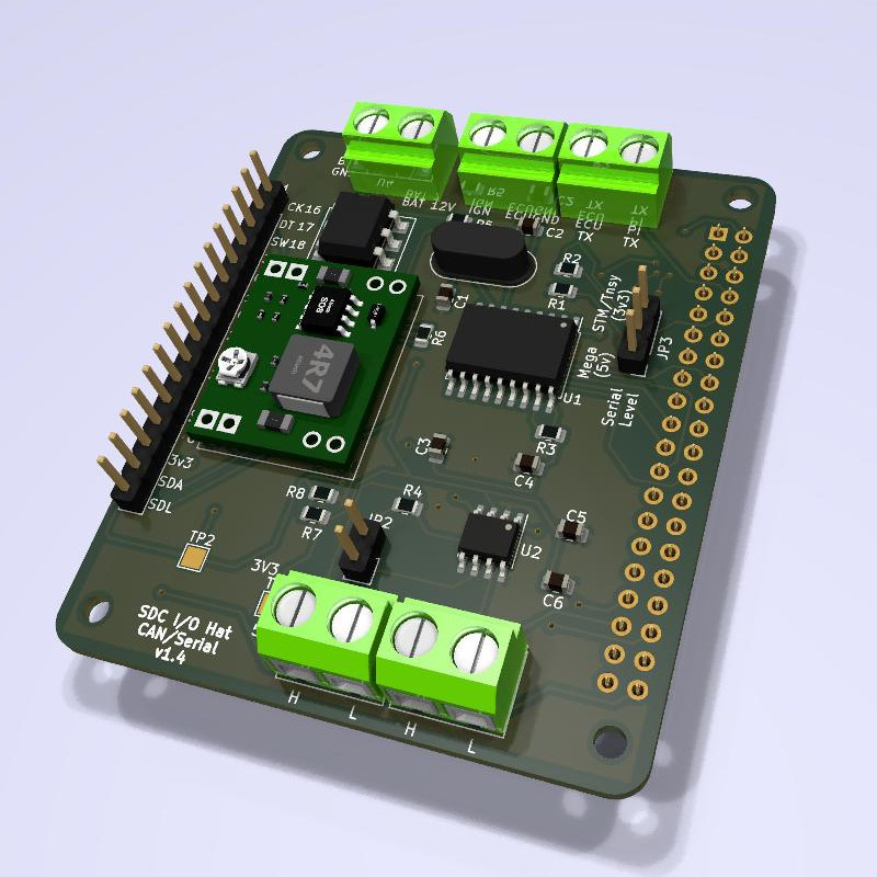 SDC I/O Hat (Serial & CAN)